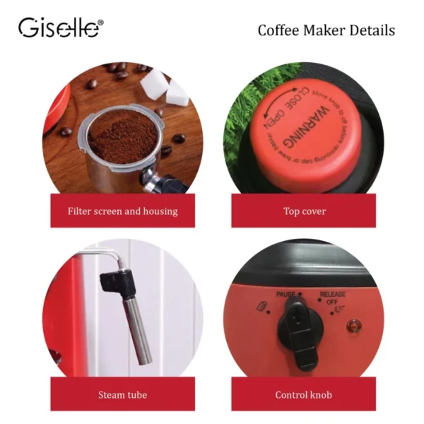 946d3964cbdb8d190476466f3f3aa1f3.webp 51mm Giselle Espresso Coffee Milk Bubble Maker Machine 800W KEA0330RD