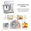 H8b6330a81608480e920e57cdfc7de174t.jpg Kitchen Stand Mixer 5QT Bowl 220V Electric Food Mixer 6 Speeds Kitchen Mixer for Daily Use with Egg Whisk Dough Hook Flat Beater