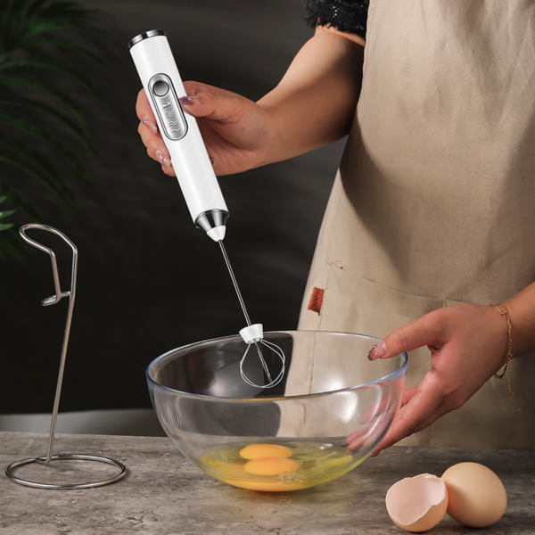 Hbbe6b1ae861c412d9633fa268c467329v.png Electric Milk Foam Portable Egg Beater Handheld Coffee Egg Beater Foam Mixer Kitchen Household Milk Foamer