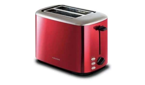 morphy-richards-toaster-222066-red_1.jpg Morphy Richards Equip 2 Slice Toaster - Red (222066)