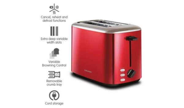 morphy-richards-toaster-222066-red_2.jpg Morphy Richards Equip 2 Slice Toaster - Red (222066)
